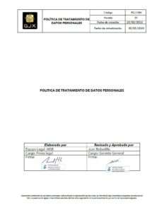 POLÍTICA TRATAMIENTO DE DATOS 1