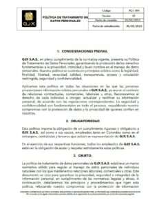 POLÍTICA TRATAMIENTO DE DATOS 2