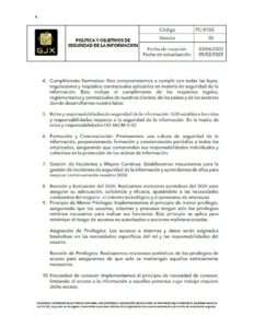 POLÍTICA de SEGURIDAD 4