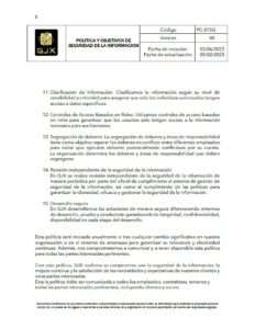 POLÍTICA de SEGURIDAD 5
