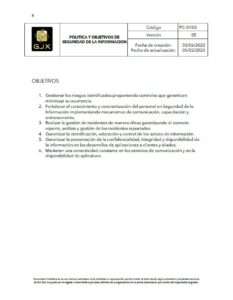 POLÍTICA de SEGURIDAD 6