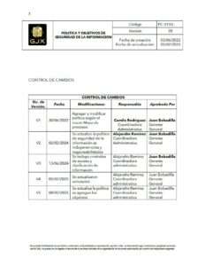 POLÍTICA de SEGURIDAD 7